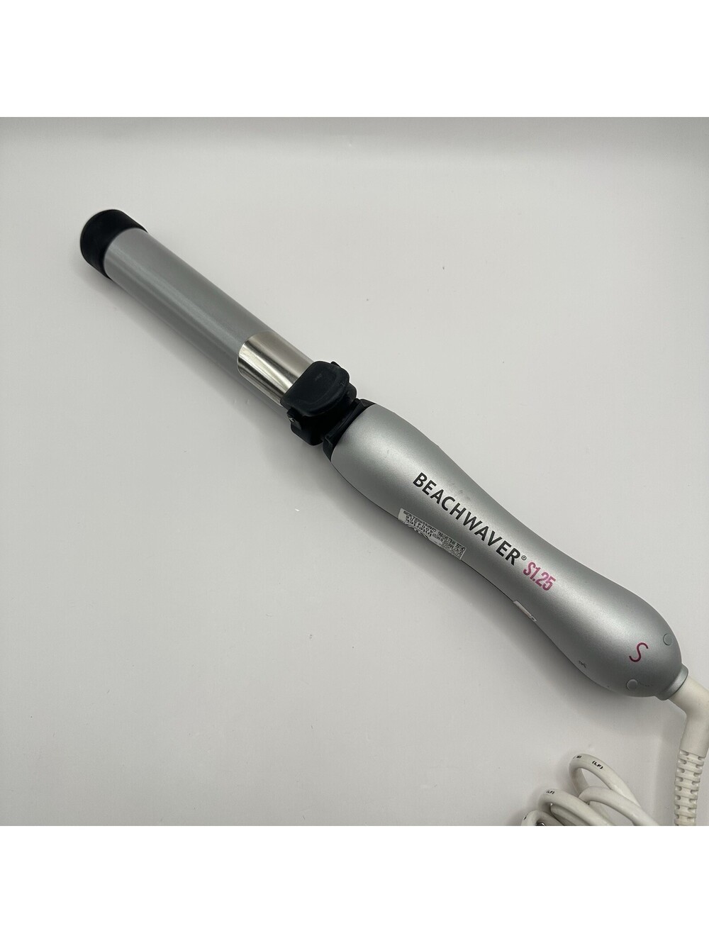 Beachwaver S1.25 Ceramic Rotating Curling Iron Black Silver